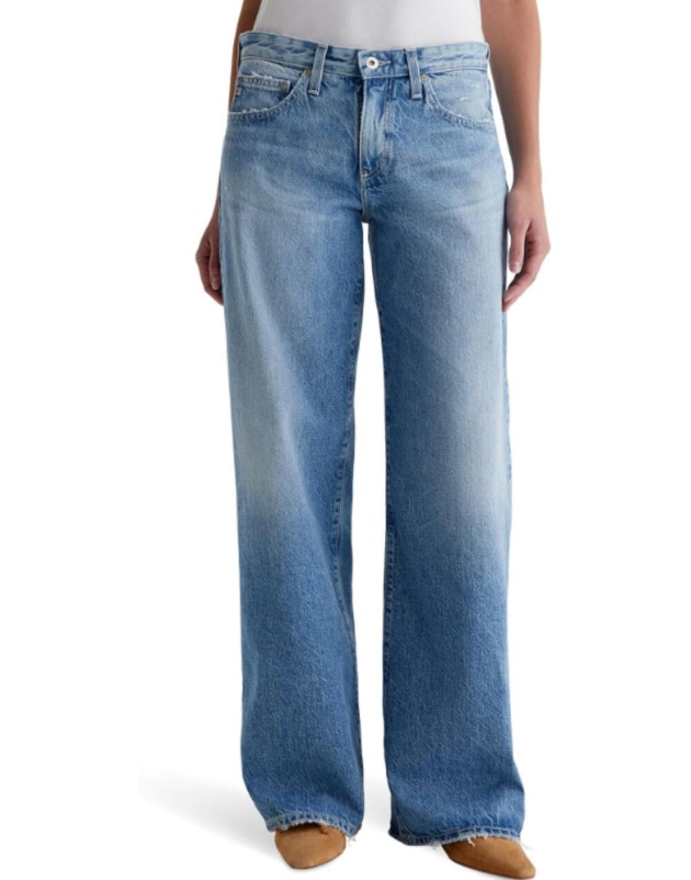 AG ADRIANO GOLDSCHMIED Womens Adria Wide Leg Jeans Size 32 US 14 Divergent NWT